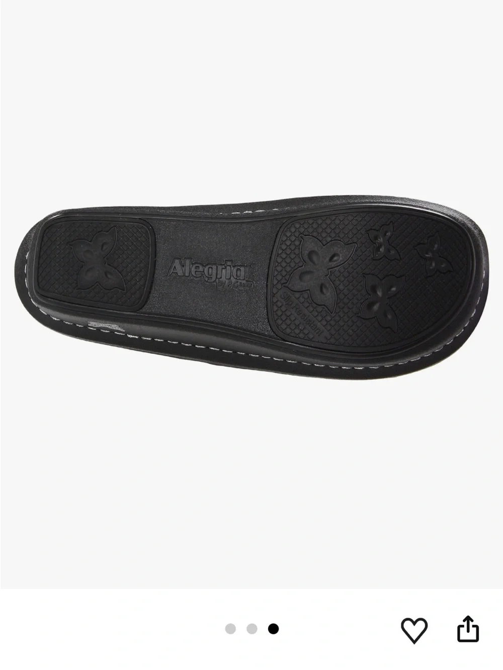 Alegria Black Embossed Leather Espadrille Clogs